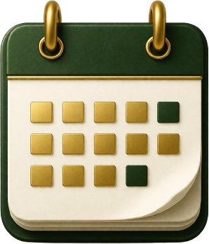 Flexible scheduling for dog waste pickup service icon